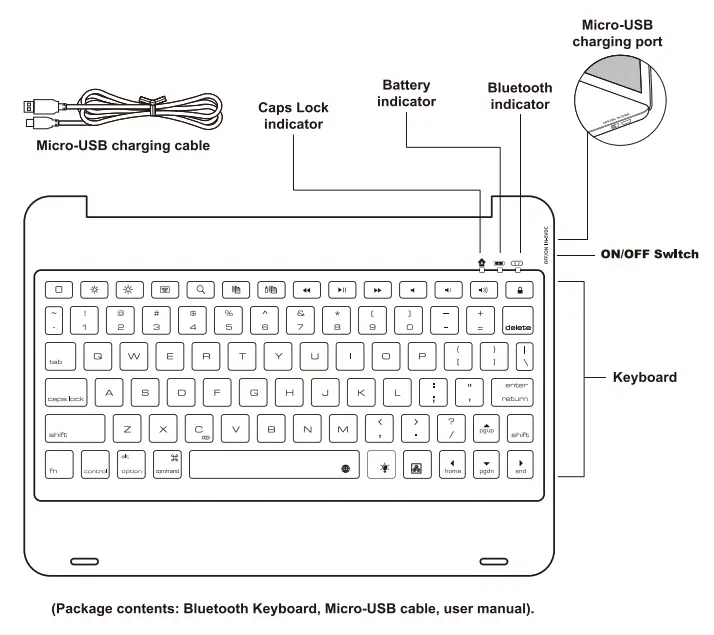 BABG A2602 iPad Keyboard Case -