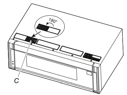 KitchenAid Microwave Hood Combination Installation Guide - Rotate C 180 degrees