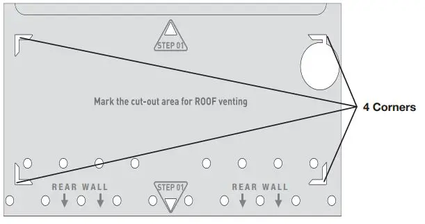 KitchenAid Microwave Hood Combination Installation Guide - venting through the roof