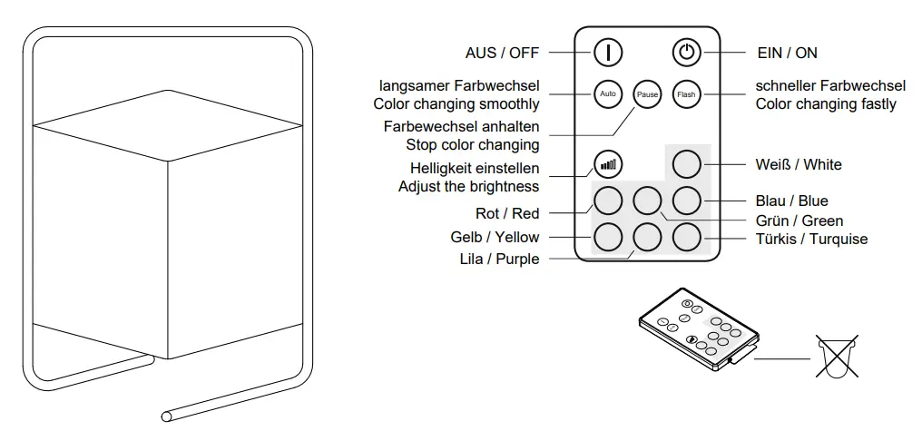 LeuchtenDireckt 19970-18 Keno LED Table Lamp fig 1