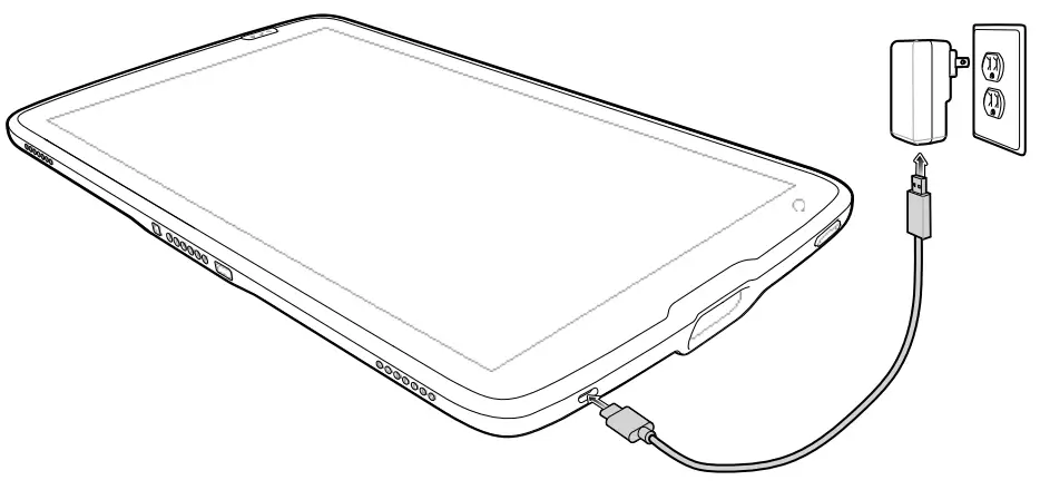 ZEBRA ET40 Enterprise - power outlet