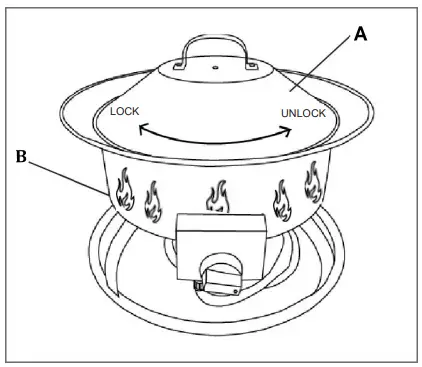 Hiland AFP-CMP-RND Round Portable Camp Fire Pit-fig10