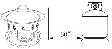 Hiland AFP-CMP-RND Round Portable Camp Fire Pit-fig11