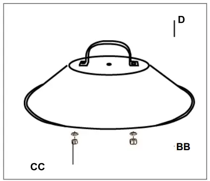 Hiland AFP-CMP-RND Round Portable Camp Fire Pit-fig6