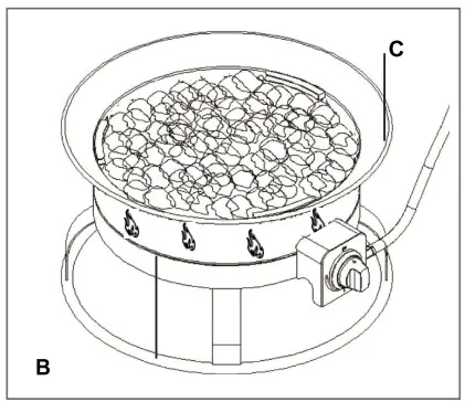 Hiland AFP-CMP-RND Round Portable Camp Fire Pit-fig7