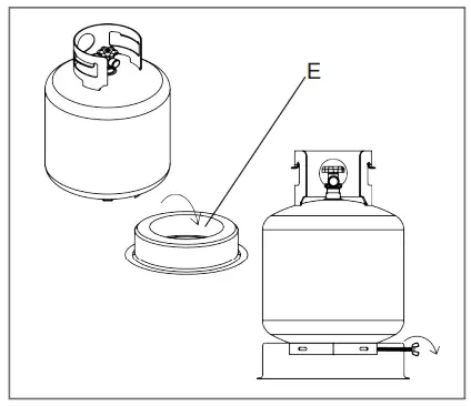 Hiland AFP-CMP-RND Round Portable Camp Fire Pit-fig8