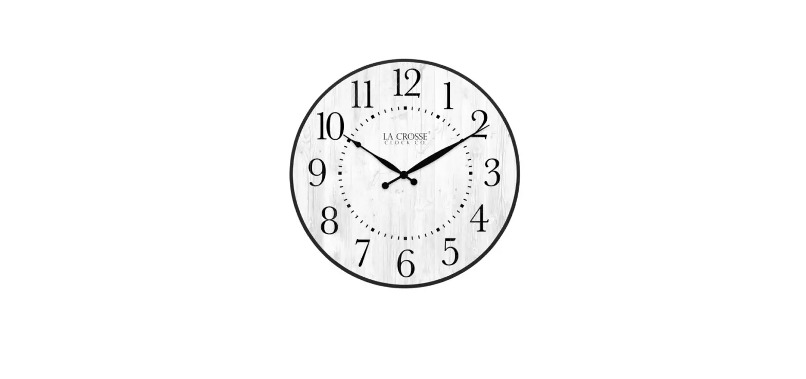La Crosse 404-3041b 16 Inch Layton Wall Clock User Manual La Crosse 404-3041b 16 Inch Layton Wall Clock User Manual