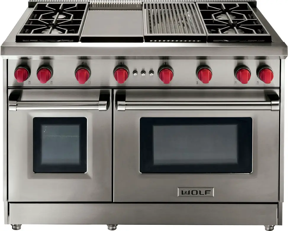WOLF GR484CG 48 Inch Stainless Steel Natural Gas Range