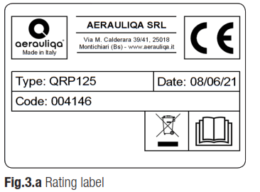 aerauliqa QRP125 Heat-recovery ventilation unit - Fig 3