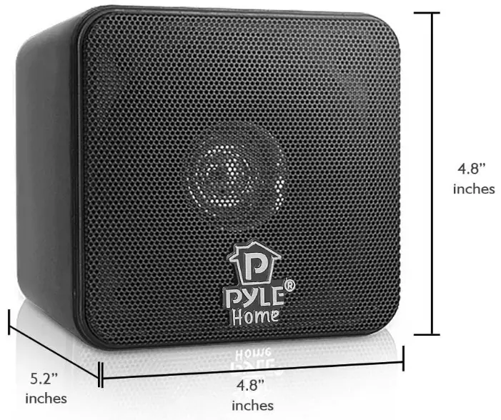 Pyle-PCB4BK-4-inches-Mini-Cube-Bookshelf-Speakers-FIG-1