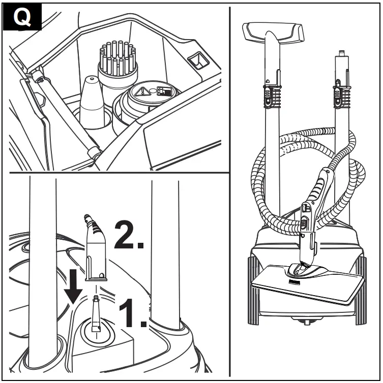 SC 5 EasyFix Premium Iron Operation illustration