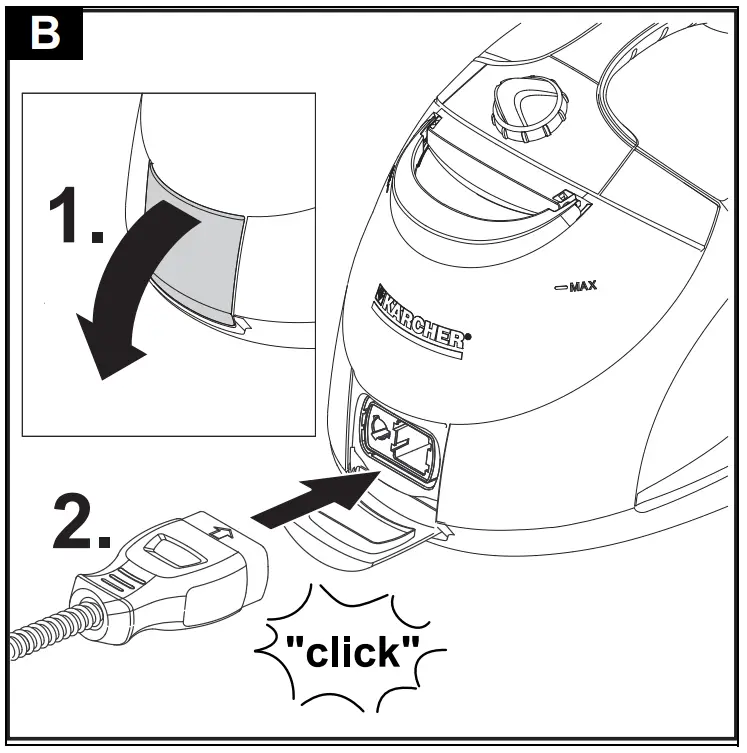 SC 5 EasyFix Premium Iron Installation illustration