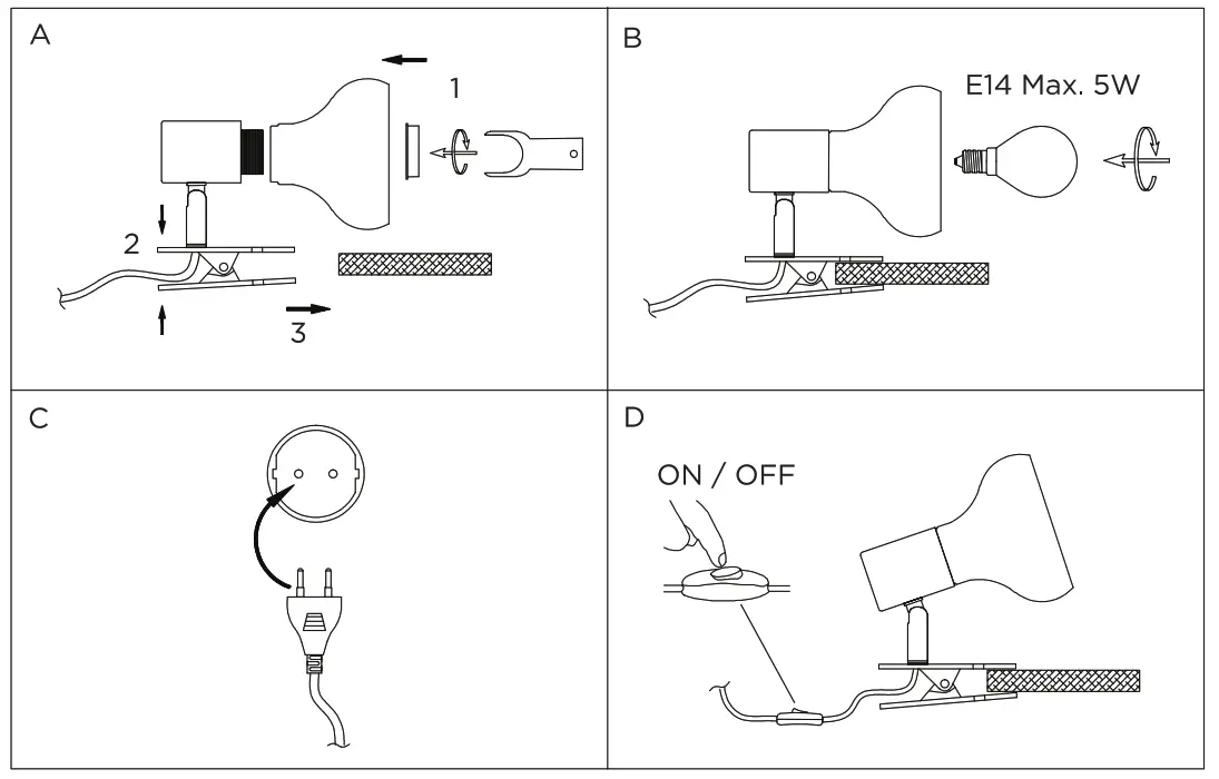 SESSAK LIGHTING N49210 1 ISA Clip On Spotlight Fig