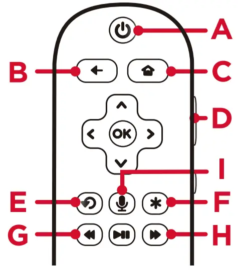 TCL R613 6 Series 55 Inch Class 4K UHD Dolby Vision HDR Roku Smart TV - remote