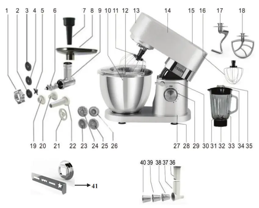 PHILCO PHSM 9100 Food Mixer - fig 8