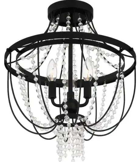 QUOIZEL-ADL1716MBK-Black-Semi-Flush-Mount-Ceiling-Light-product