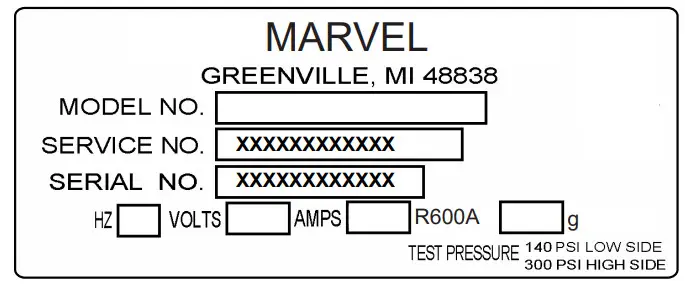 MARVEL MARE224 24 Inch Low Profile Built In Refrigerator - Figure 1