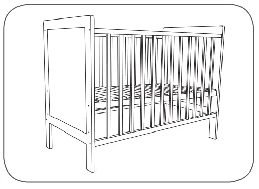 anko Rattan Wooden COt -High