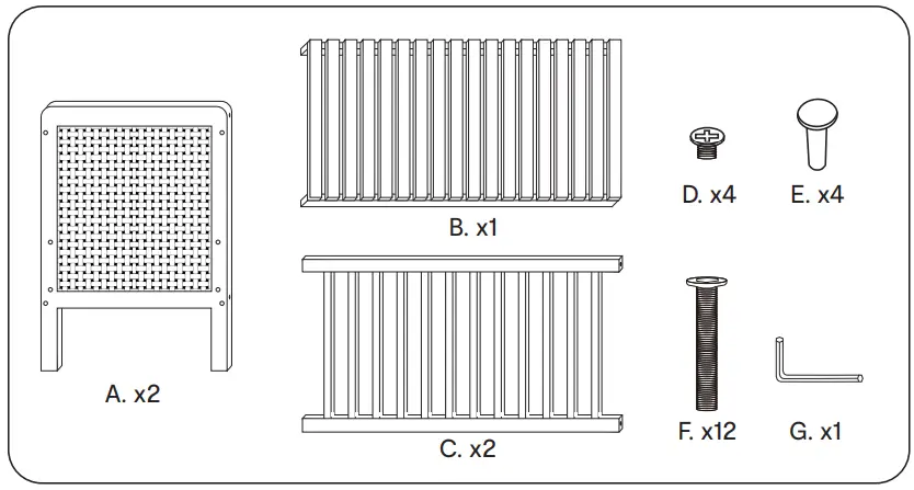 anko Rattan Wooden COt - box