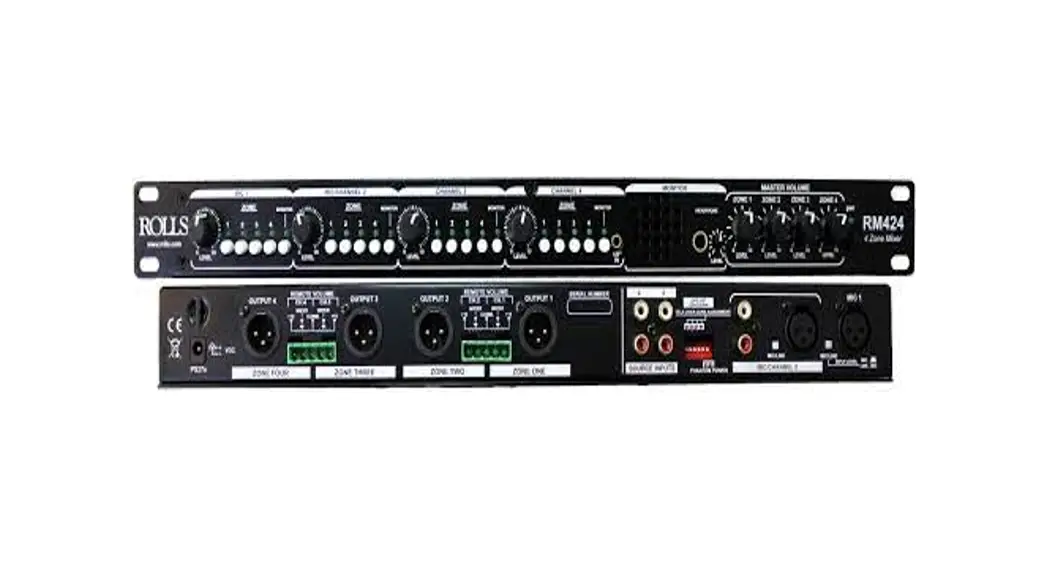 Rolls Rm424 Four Zone Mixer User Guide