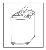 SOLT GGSTLW70RC Top Load Washing Machine - CLEANING THE CABINET