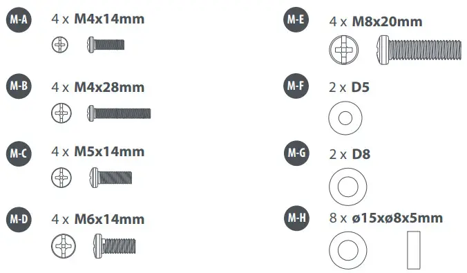ONE FOR ALL WM4259 SOLID Full Motion TV Wall Mount - Package M