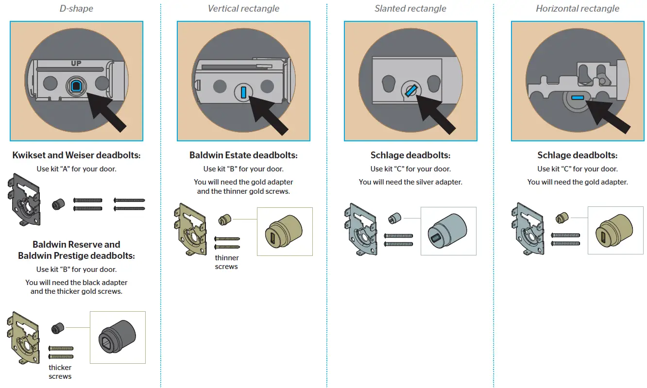 Kwikset 99250-102 Convert Smart Lock Conversion Kit (6)