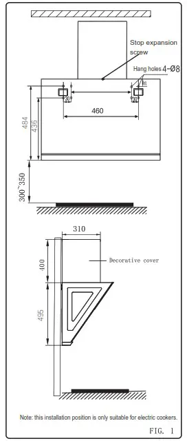 Haier HH S901GS Ventilation Hood - Installation 6