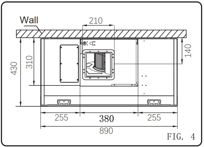 Haier HH S901GS Ventilation Hood - installation 9