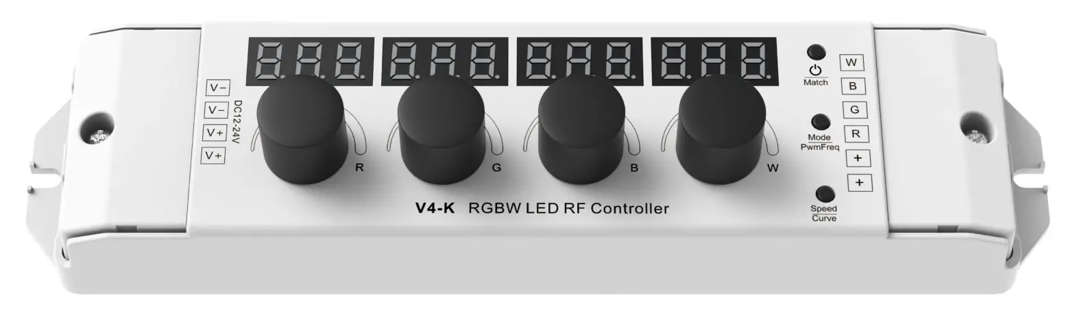 Sage V4 K 4 Knob RGBW LED RF Controller - Cover