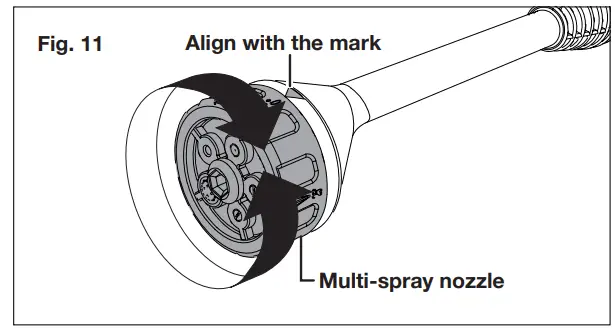 SNOW JOE 24V PP350 LTE P1 Cordless Portable Power Cleaner - Align with the mark