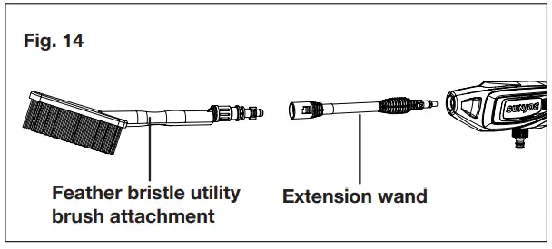 SNOW JOE 24V PP350 LTE P1 Cordless Portable Power Cleaner - Extension wand