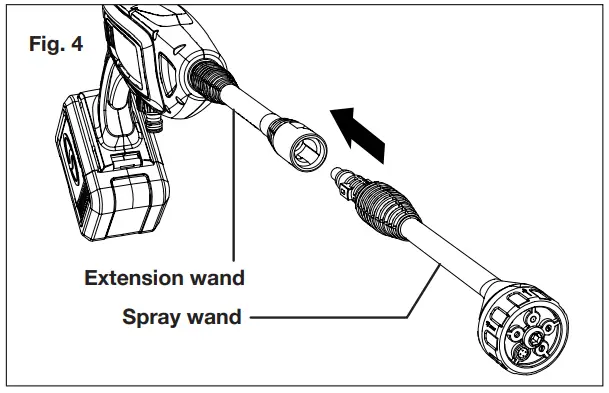 SNOW JOE 24V PP350 LTE P1 Cordless Portable Power Cleaner - extension wand