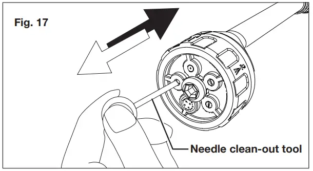 SNOW JOE 24V PP350 LTE P1 Cordless Portable Power Cleaner - from the nozzle hole