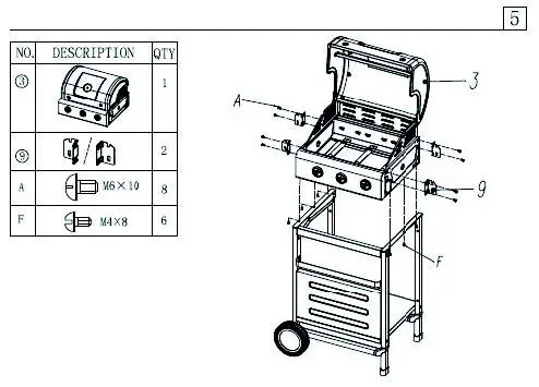 Dangrill-953063- Burner-Gas-BBQ-Grill-12