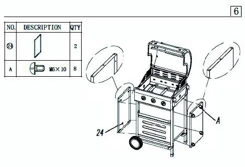 Dangrill-953063- Burner-Gas-BBQ-Grill-13