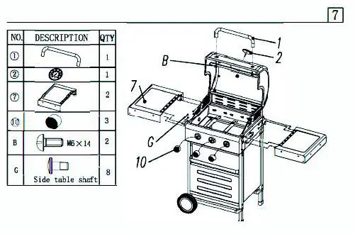 Dangrill-953063- Burner-Gas-BBQ-Grill-14