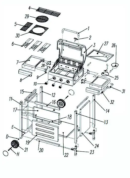 Dangrill-953063- Burner-Gas-BBQ-Grill-19