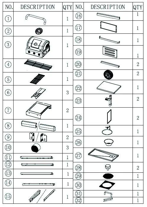 Dangrill-953063- Burner-Gas-BBQ-Grill-6