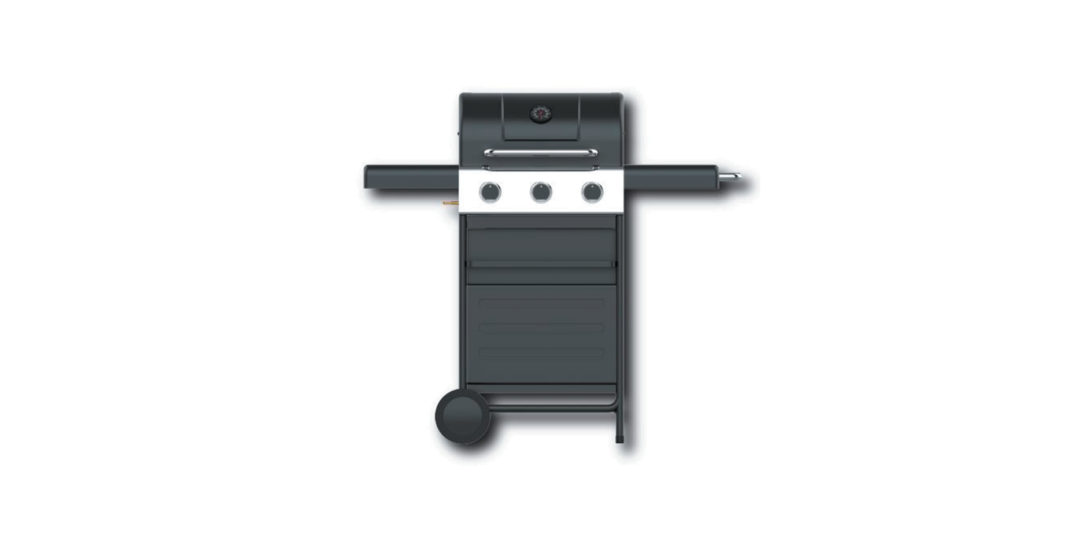 Dangrill 95306 3 Burner Gas Bbq Grill Instruction Manual