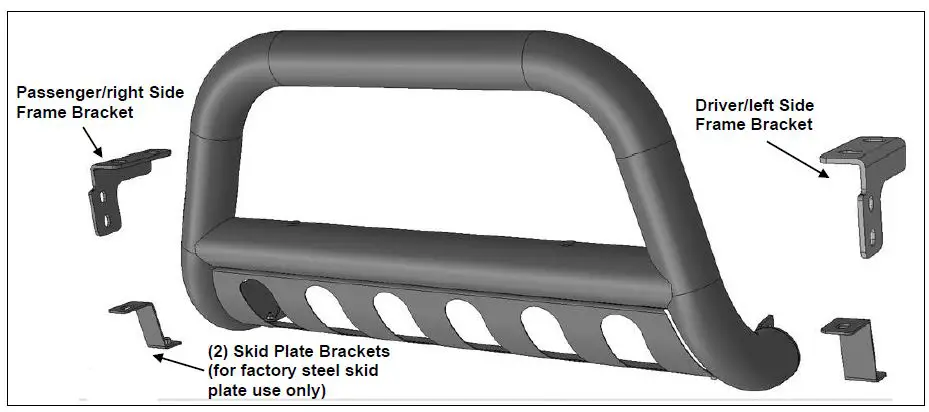 TAC-71170B-3-Inch-Bull-Bar-for-Ford-Ranger-Truck-Front-Bump-FIG-1