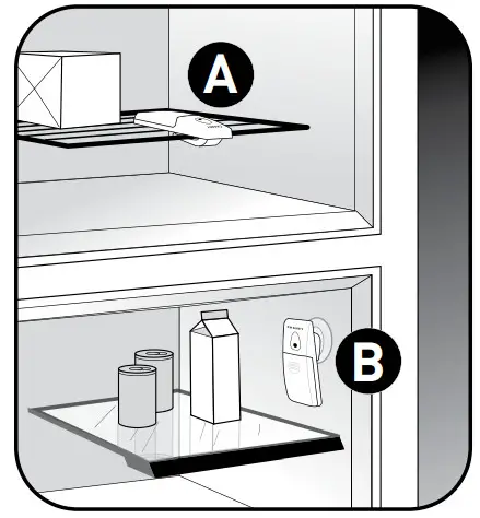 ACURITE 00986 Digital Refrigerator - Sensor Placement
