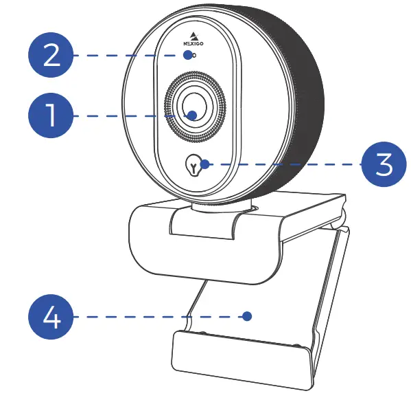 NEXIGO N680E 1080p Autofocus Webcam - fig 2