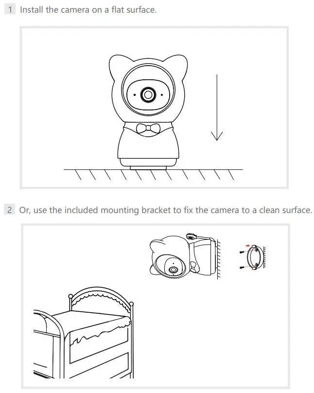 MEARI BABY5T Baby Monitor User Guide - Installation