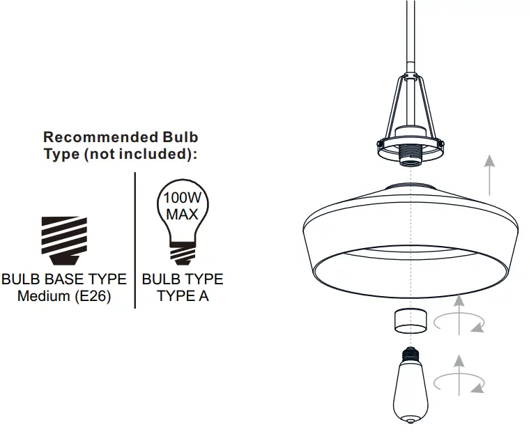 QUOIZEL QP5584BN 14 Inch Aged Brass Pendant Ceiling Light - FIG7