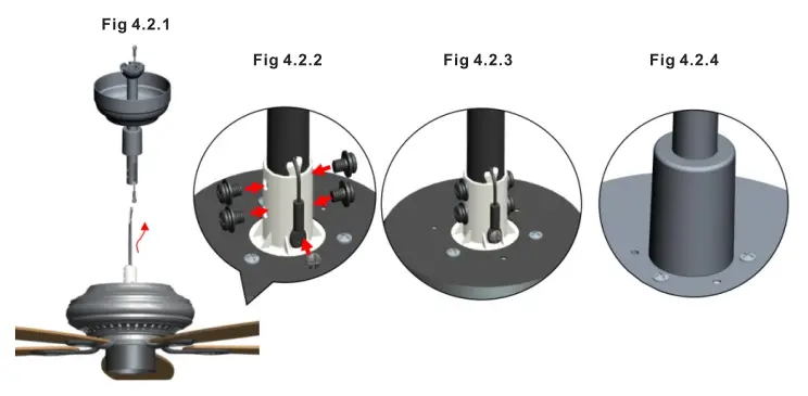 CARRO ADC525DL6 52 Inch 5 Blade Crystal Rustic Ceiling Fan-fig8