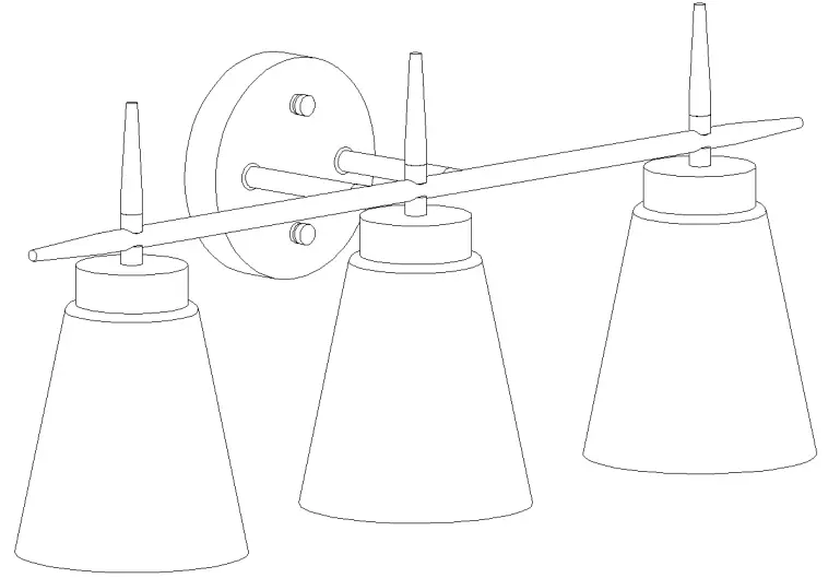 A04756W3 Ricco 29 Inch Wide Brass Vanity Light