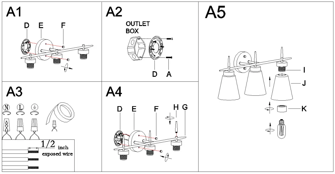Assembly & Installation Instructions: