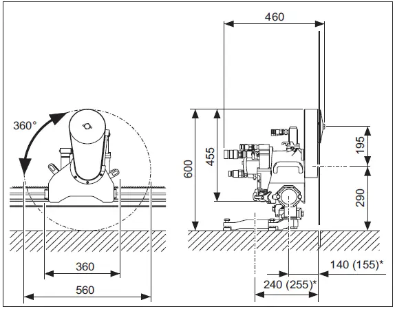 TYROLIT DZ-S2 Hydraulic Wall Saw 12