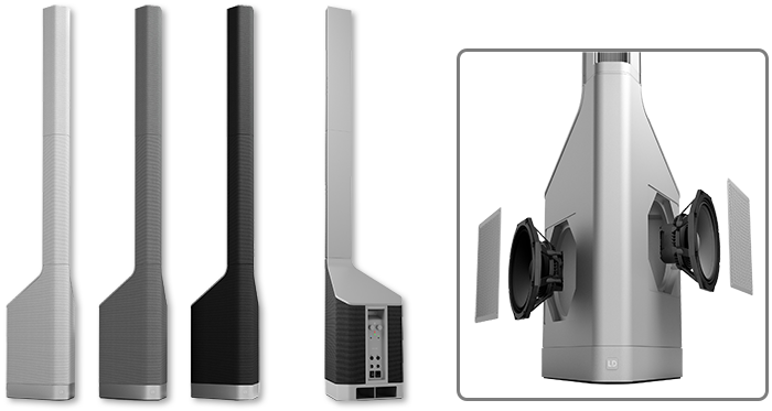 LD SYSTEMS LDMAUIP900B Powered Column Porsche Design Studio-FIG1